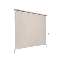 95% UV Block Exterior Cordless Sun Shade, 8x8 Foot Pebble