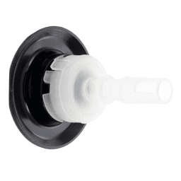 Adjustable Cyclone Micro Jet, Scalloped, Black