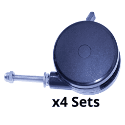 4" Castors, 4-Pack