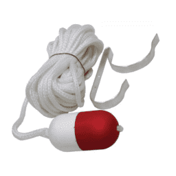 60' Throw Rope with Float and Ring Buoy Holder