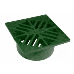 4" Square Grate Green / Fits 3"