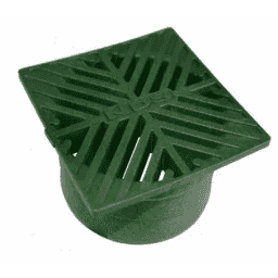 5" Square Grate-Green