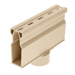 8502, 1.25" X 7" Sand Plastic Micro Channel Drain With Bottom Outlet
