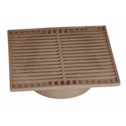 970S, 9" Sand Plastic Square Grate, Connects To 6" Spee-D Basin, Pipes, And Fittings