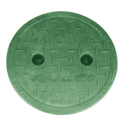 D109-GL, 6" Green Overlapping ICV Cover