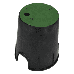 6" Round Standard Series - Black Box / Snap-in Green Cover, ICV