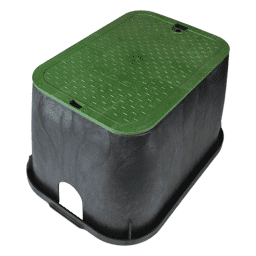 113BC, 14" x 19" Black Box, Green Lid