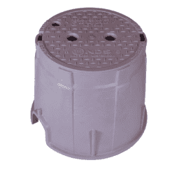 10" Round Pro-Spec Series - Purple Box / Purple Bolt-down Cover, Reclaimed Water