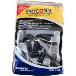 Dryconn Black/White Waterproof Connectors - Outdoor/Irrigation (25 pc bag)