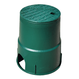 61, 6" Round Green Valve Box with Green Lid