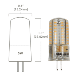 G4 Ecostar 3Watt, 12Vac, 3000K