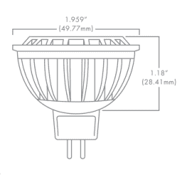 MR16 Ecostar - 7 Watt, 2700K, 30 Deg, 8-25Vac, Dimmable