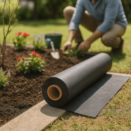 6' X 300' - 400 Series - Contractor's Choice - 4 Oz Heavy Duty Black Non-Woven Landscape/Filter Fabric