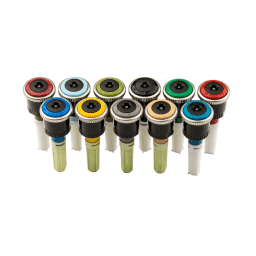 MP-RCS-515, MP Rotator Nozzle, right corner strip, 5' x 15' pattern, female threaded, copper