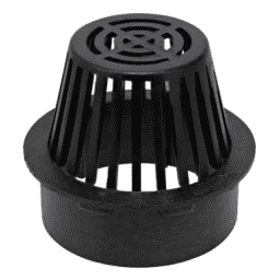 90, 6" Black Plastic Atrium Grate