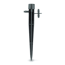 SXB180SPYK - Xeri-Bubbler - Half-Circle Pattern (180 Degree), 5 Streams, 5 in. Spike - Includes Barb x Barb Coupler