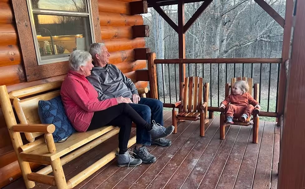 Multigenerational family at Pool House Lodge