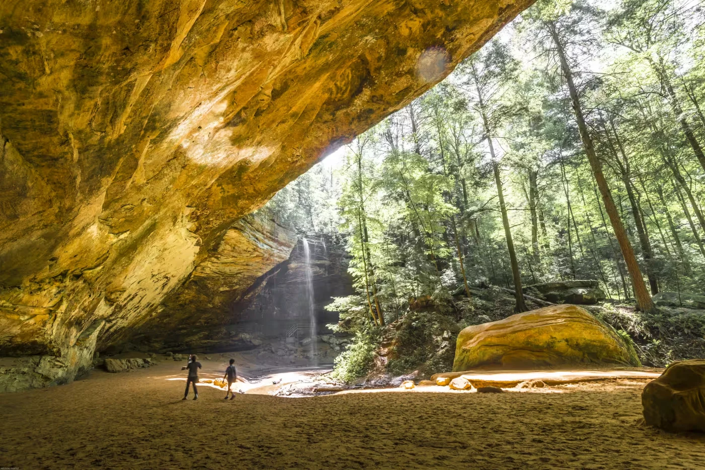 Ash Cave in Hocking Hills Ohio in early fall