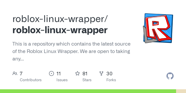 Roblox Linux Wrapper Github Page