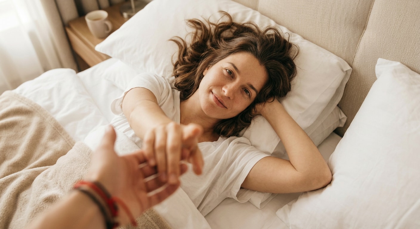 Candid Morning Bedside Selfie example 5