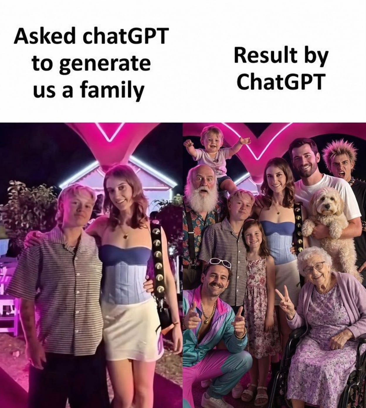 AI Family Overload AI image template preview