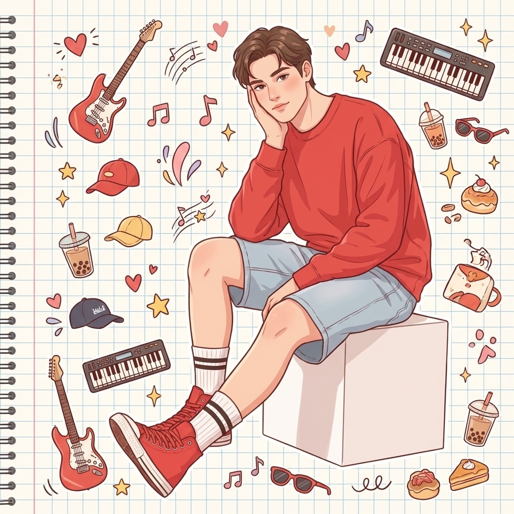 Fan Art Illustration AI image template preview