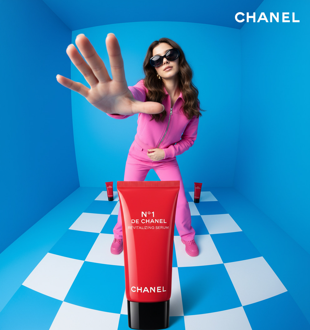 Chanel Promotion Shoot AI image template preview