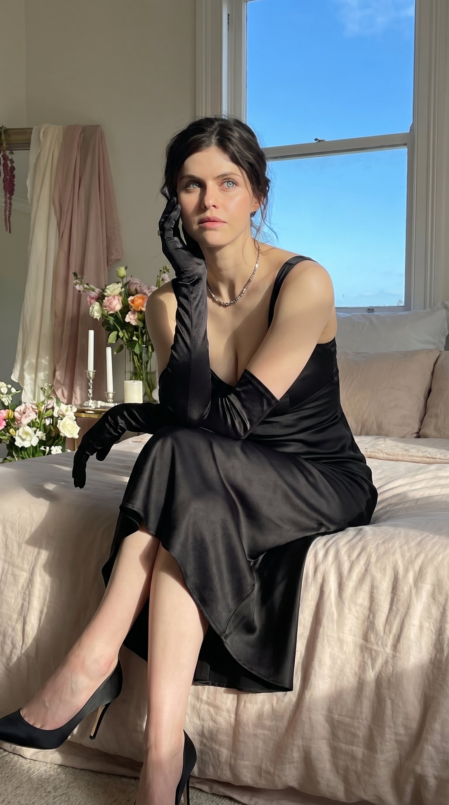 Quiet Luxury - Alexandra Daddario (Nano Banana) AI image template preview