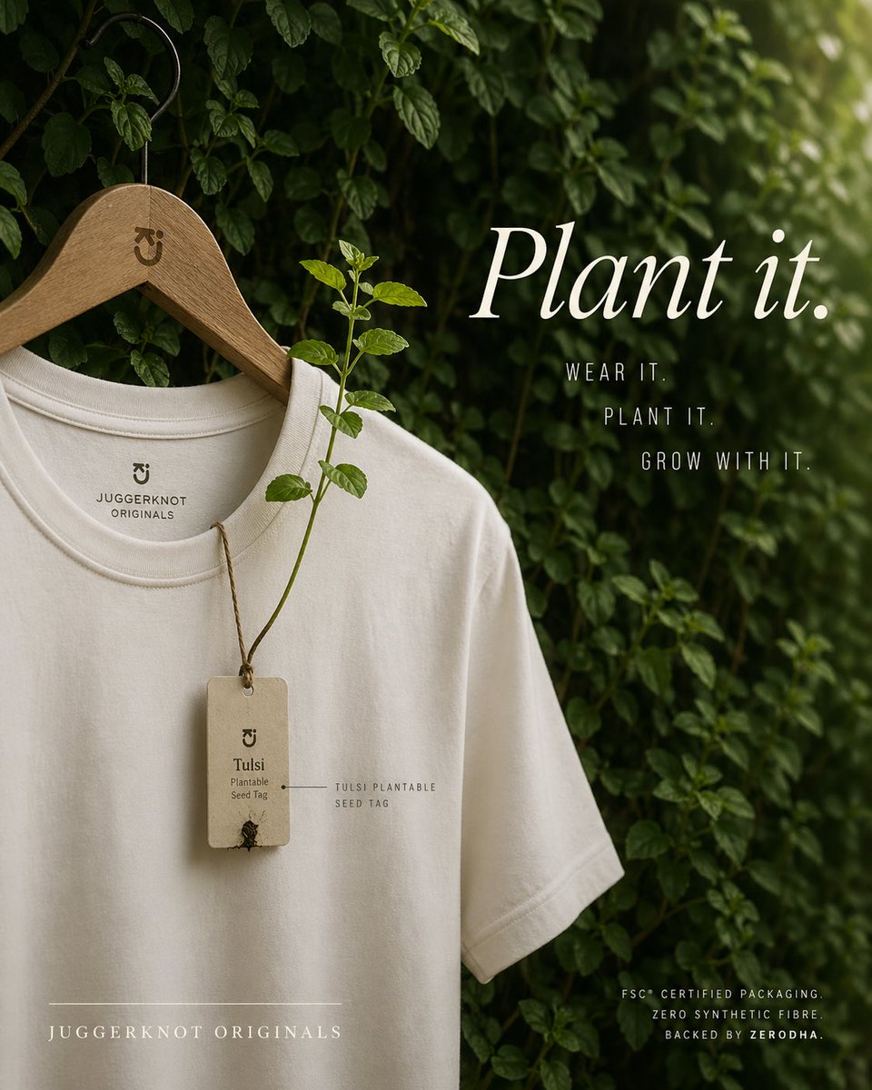 gpt2-e-commerce-main-image-sustainable-t-shirt-plantable-tag-ad AI image template preview