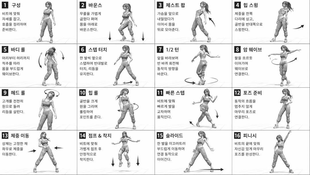 gpt2-infographic-edu-visual-dance-movement-reference-sheet AI image template preview