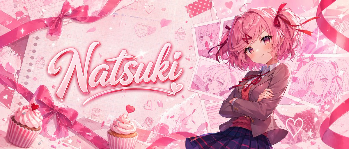 gpt2-youtube-thumbnail-pink-anime-natsuki-banner AI image template preview