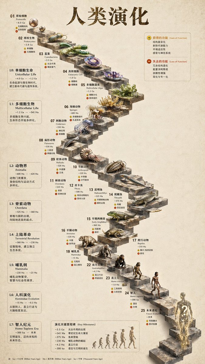gpt2-3d-stone-staircase-evolution-infographic AI image template preview
