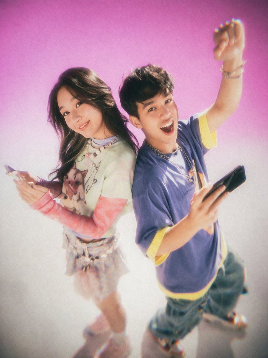 Y2K Teen Magazine Studio Portrait AI image template preview