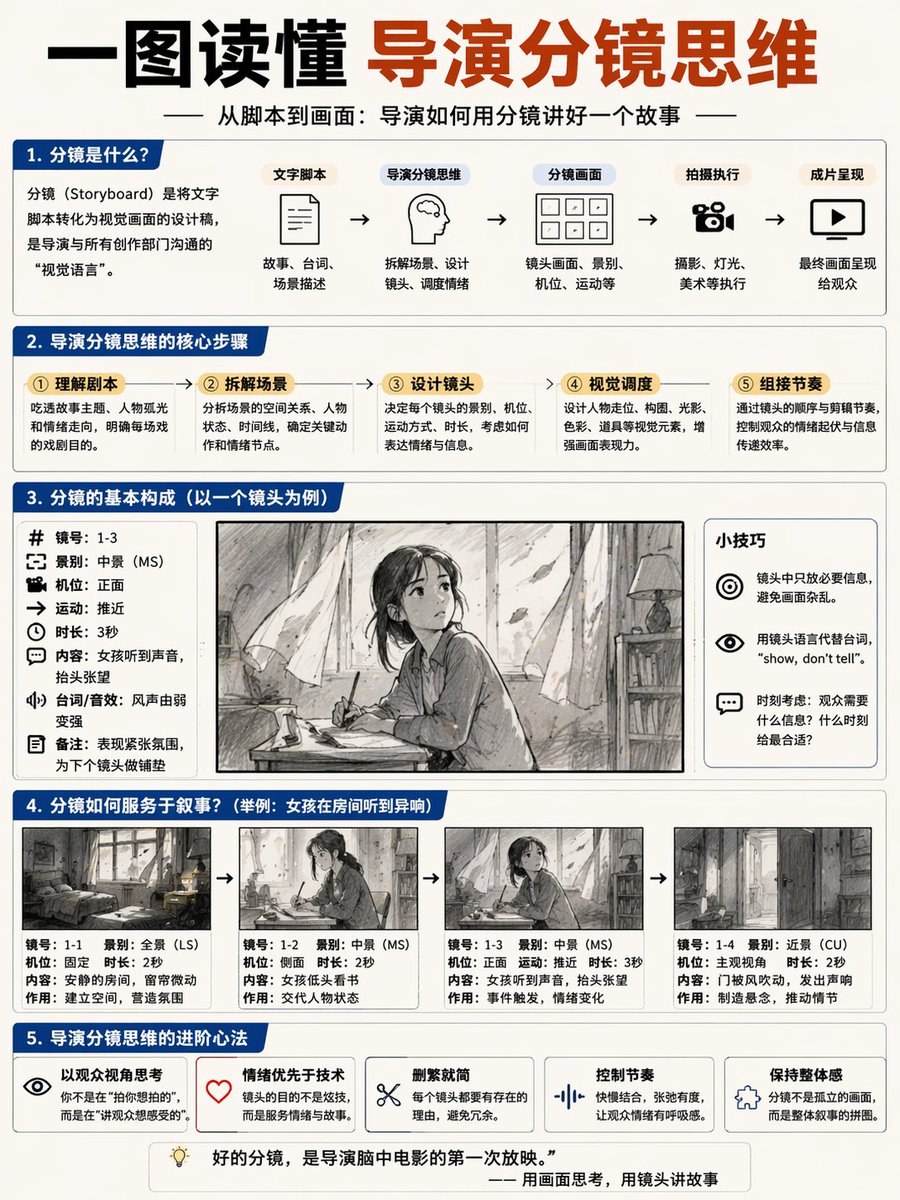 Storyboard Director Infographic AI image template preview