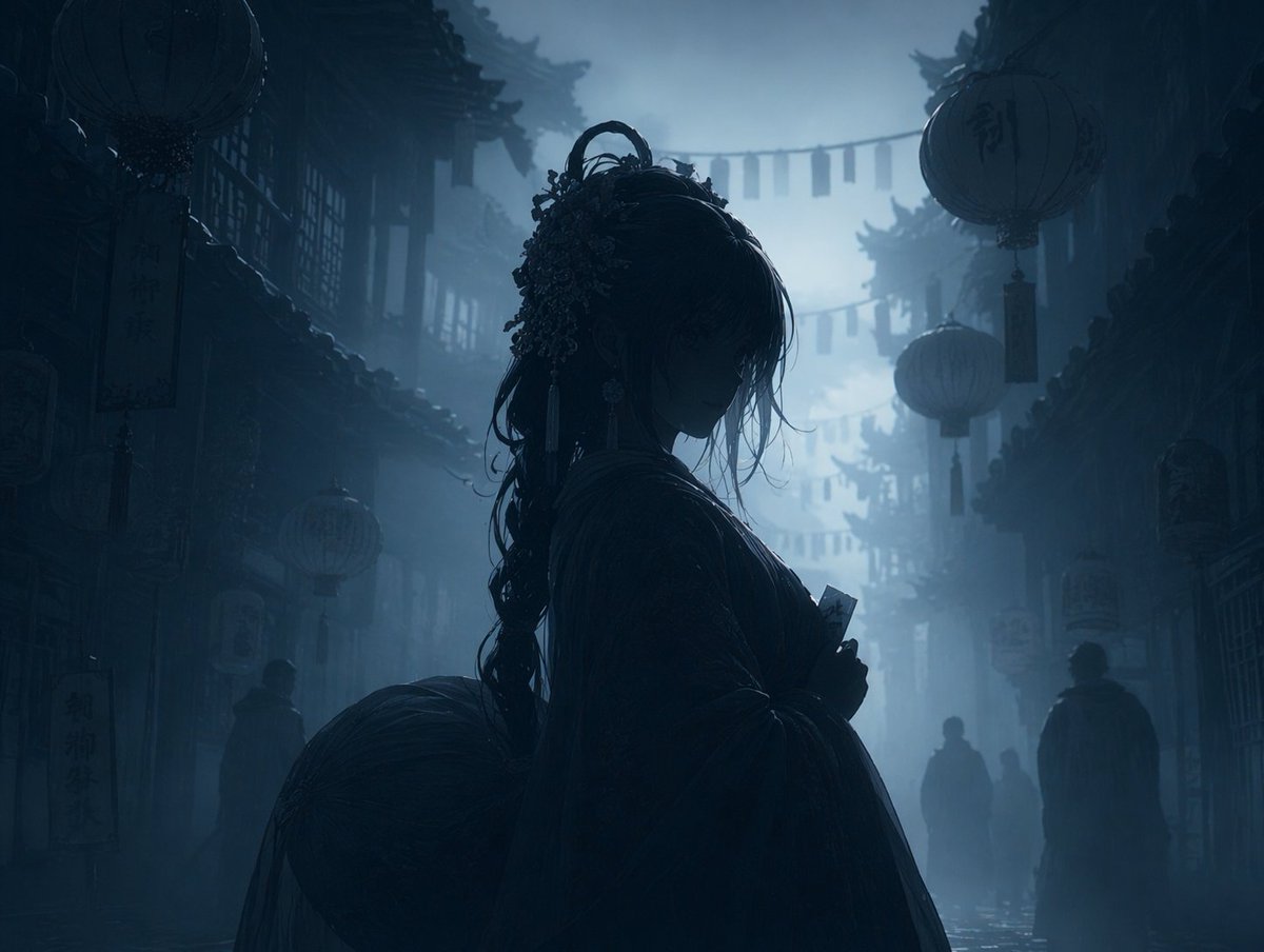 Dark Silhouette & Fog Style Transfer AI image template preview