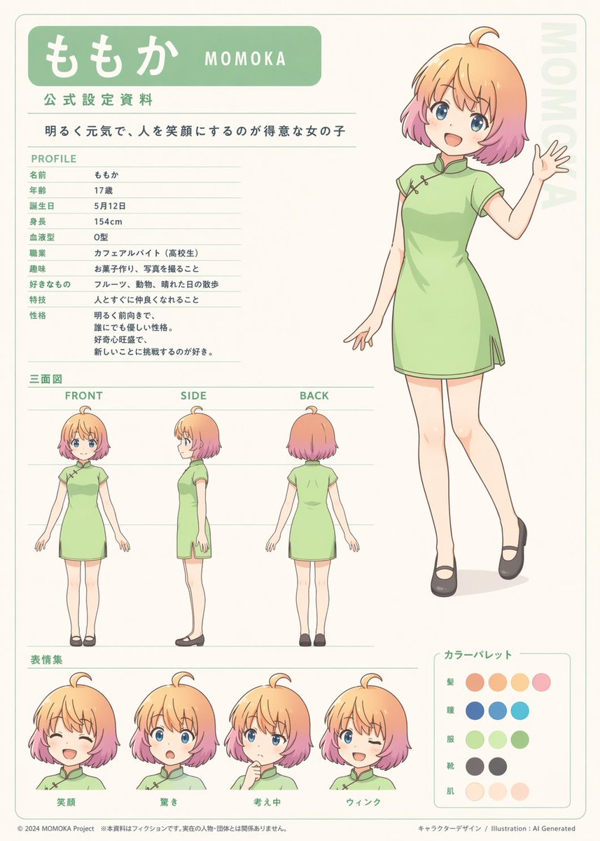 Orthographic Reference Sheet Generation AI image template preview