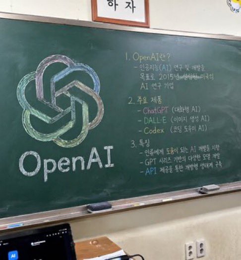 Classroom Chalkboard Lesson AI image template preview