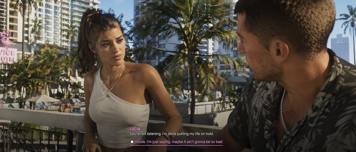 Cinematic Video Game Cutscene with Subtitles AI image template preview