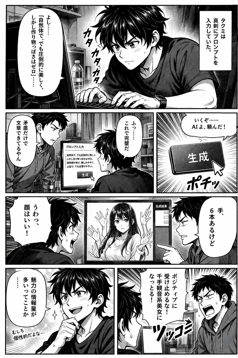 AI Image Generation Manga Page AI image template preview