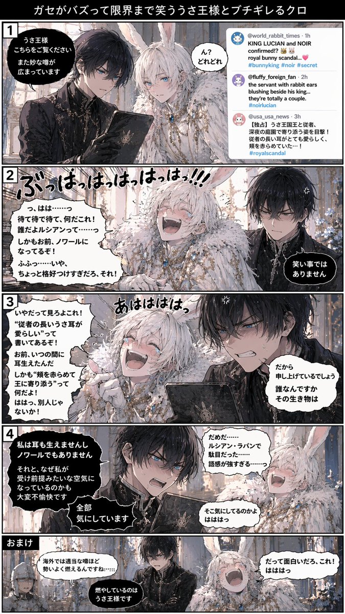 Vertical 5-Panel Anime Comic Strip AI image template preview