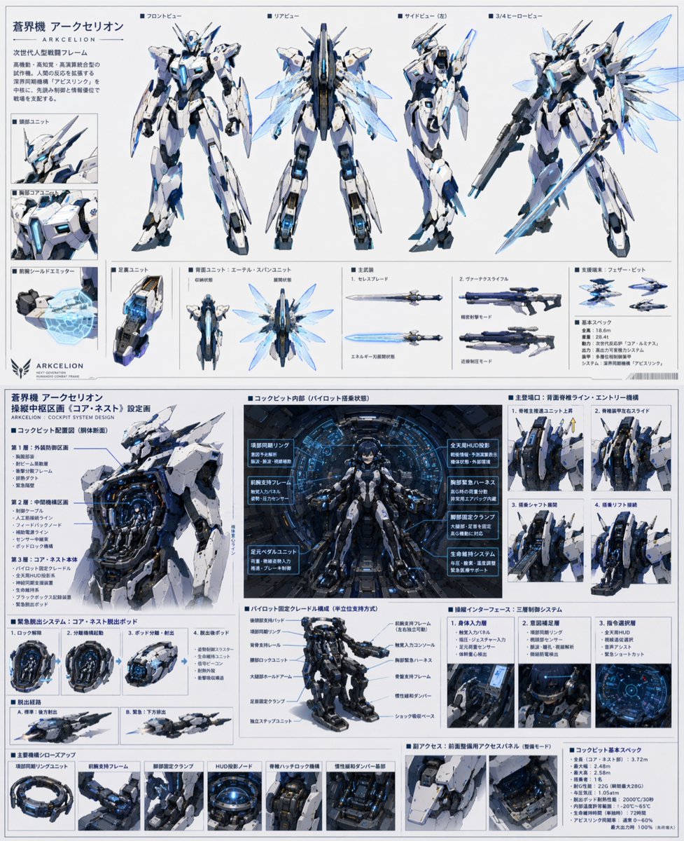 Mecha Protagonist Design AI image template preview