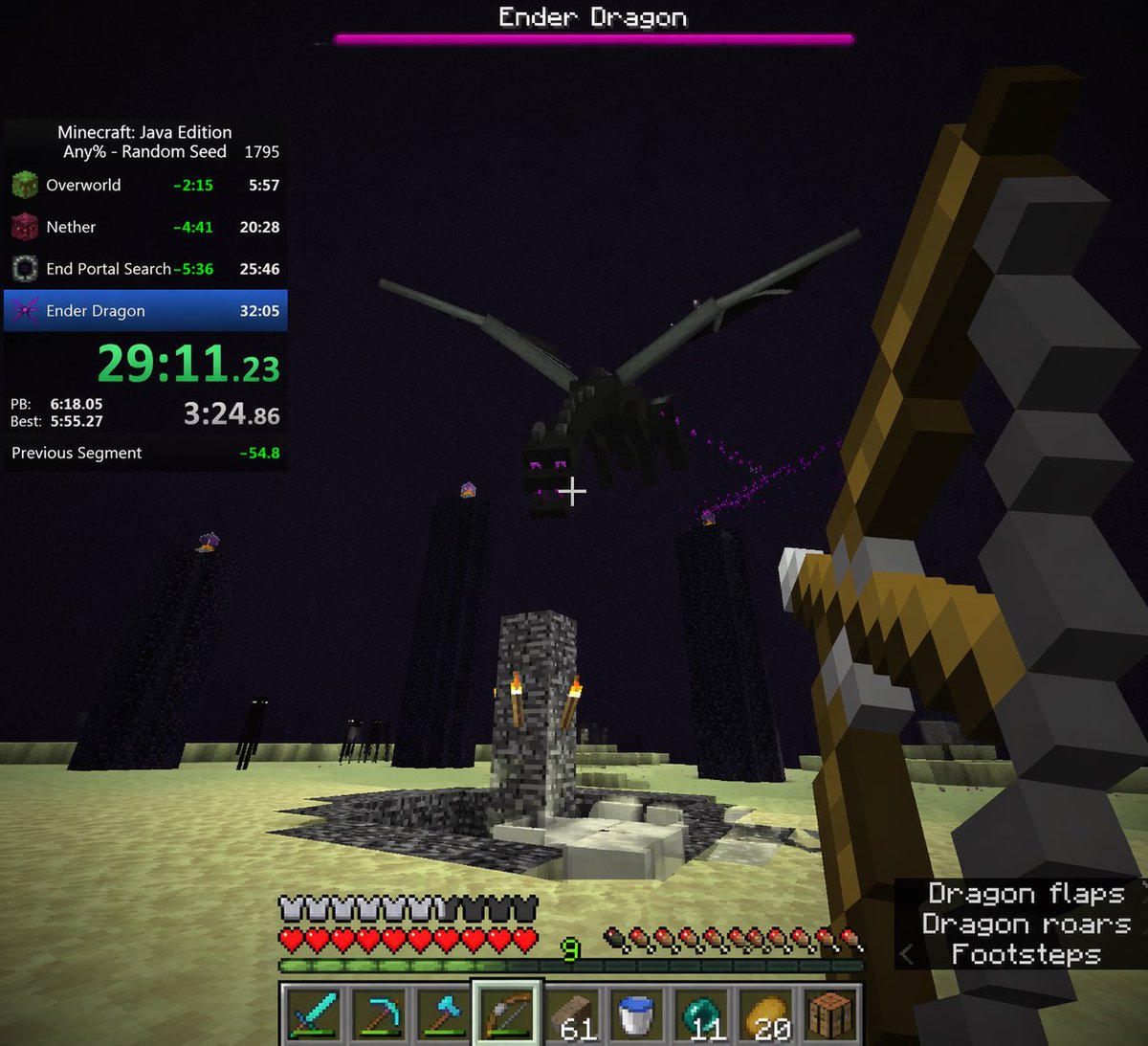 Minecraft Speedrun Screenshot AI image template preview