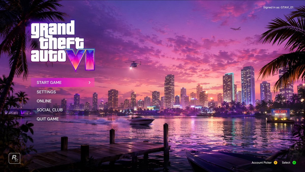 Video Game Main Menu UI Mockup AI image template preview