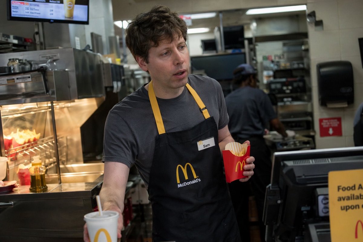 Celebrity Fast Food Worker Candid AI image template preview