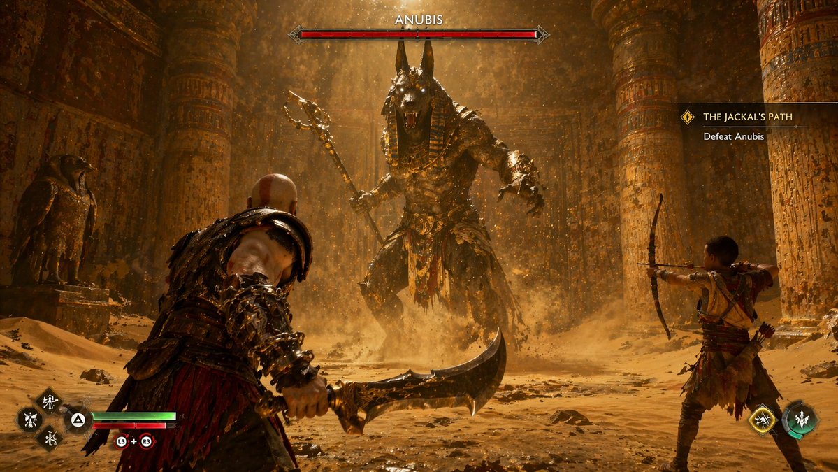 Mythological Action Game Screenshot AI image template preview