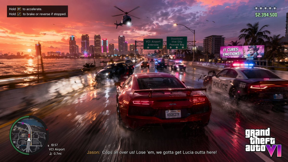 Open-World Action Game HUD Screenshot AI image template preview