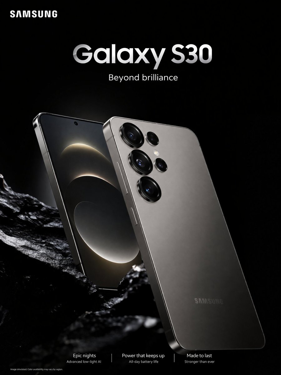 Smartphone Ad Poster AI image template preview