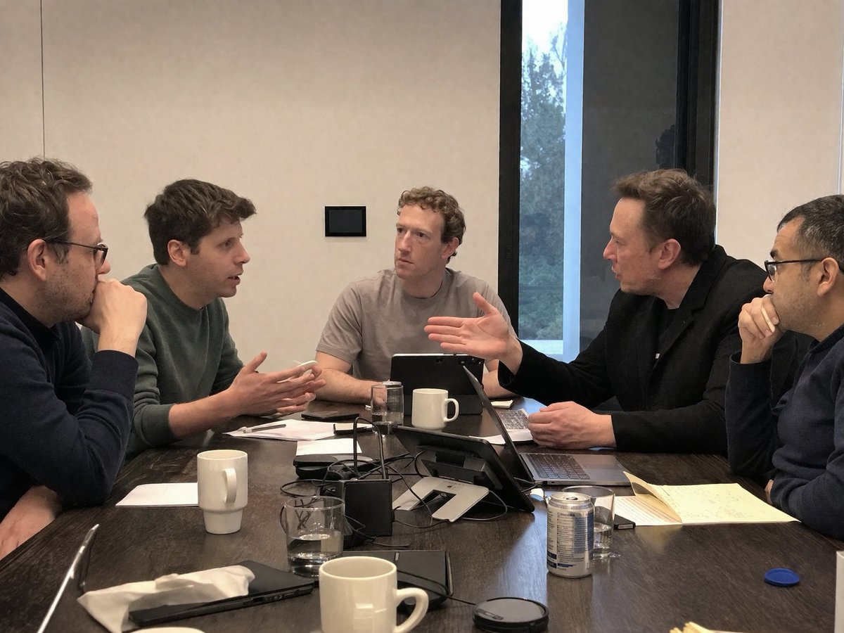Tech Billionaire Boardroom Meeting AI image template preview