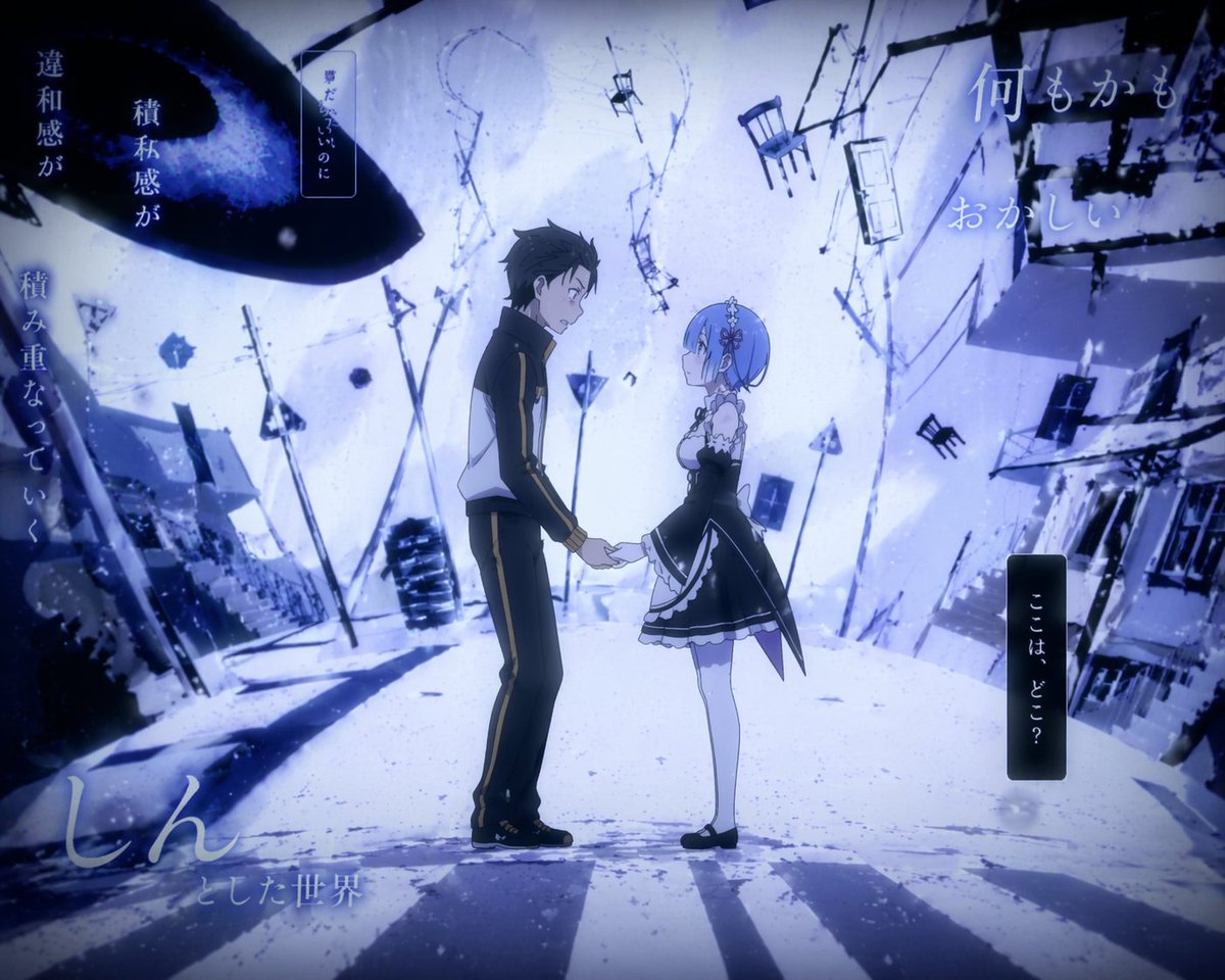 Surreal Anime Couple Illustration with Text Overlays AI image template preview