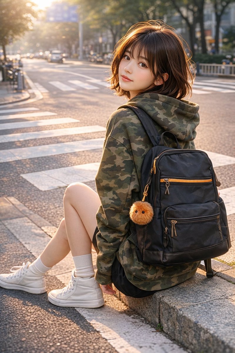 Urban Street Style Character Study AI image template preview